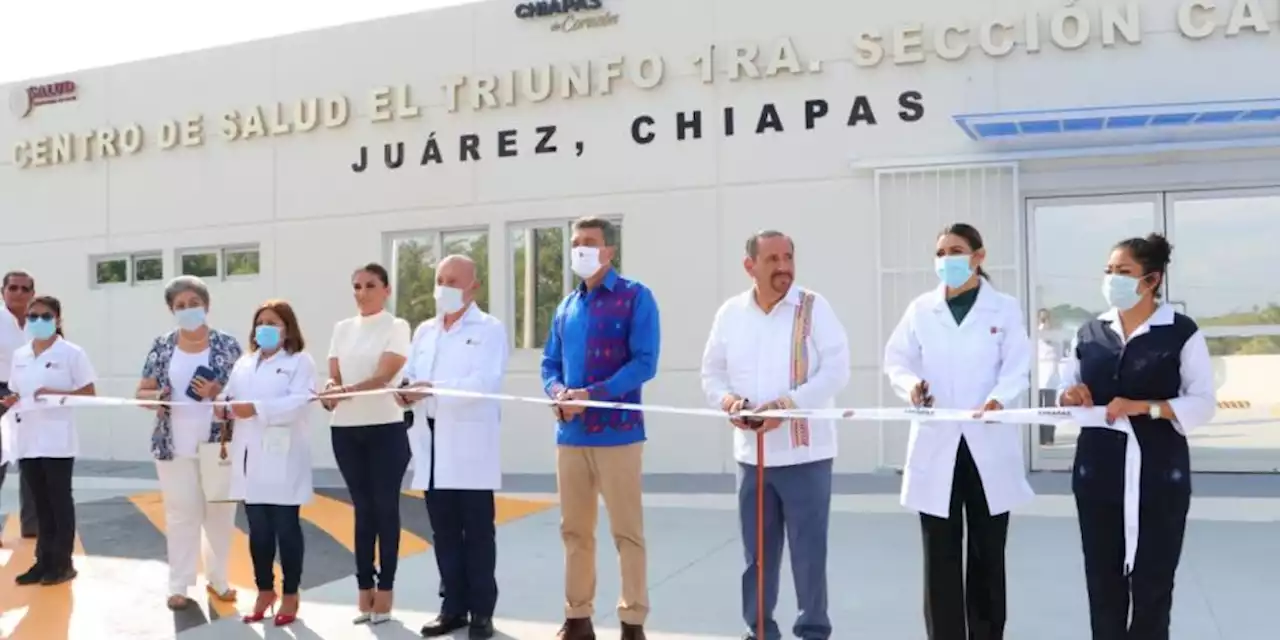 Rutilio Escandón inaugura la reconversión del Centro de Salud de Cardona, Juárez