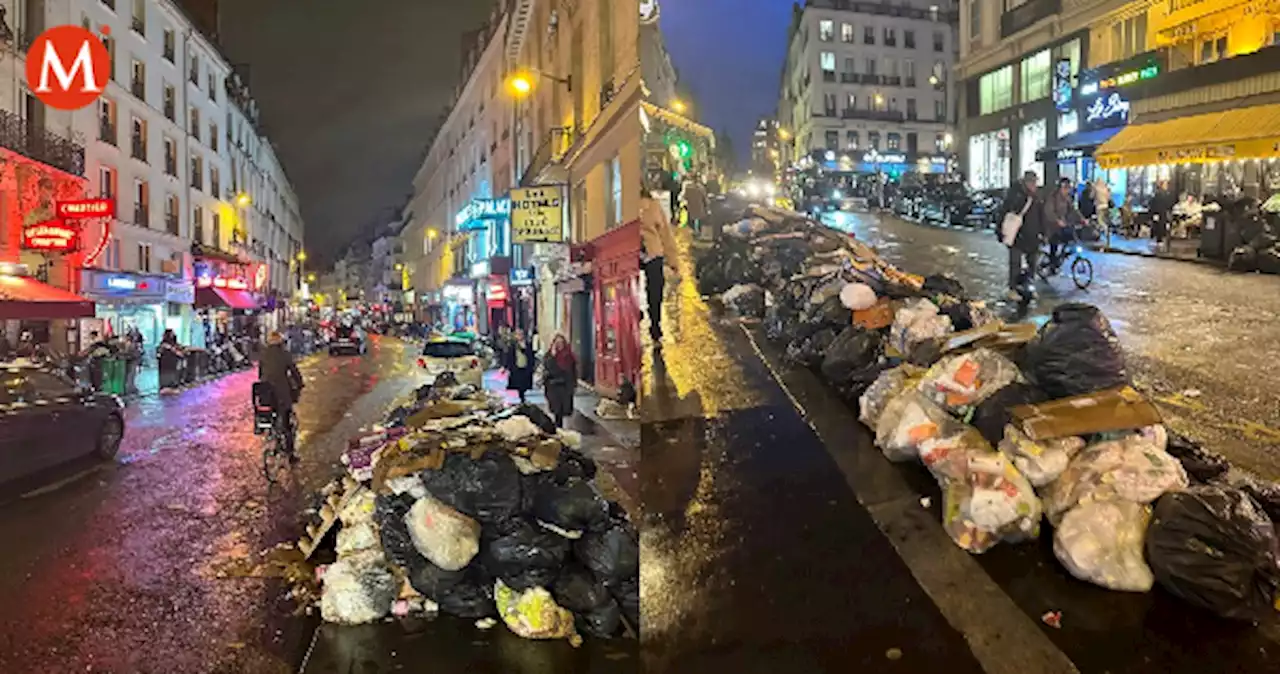 Más de 5 mil toneladas de basura sin recoger por huelga en París