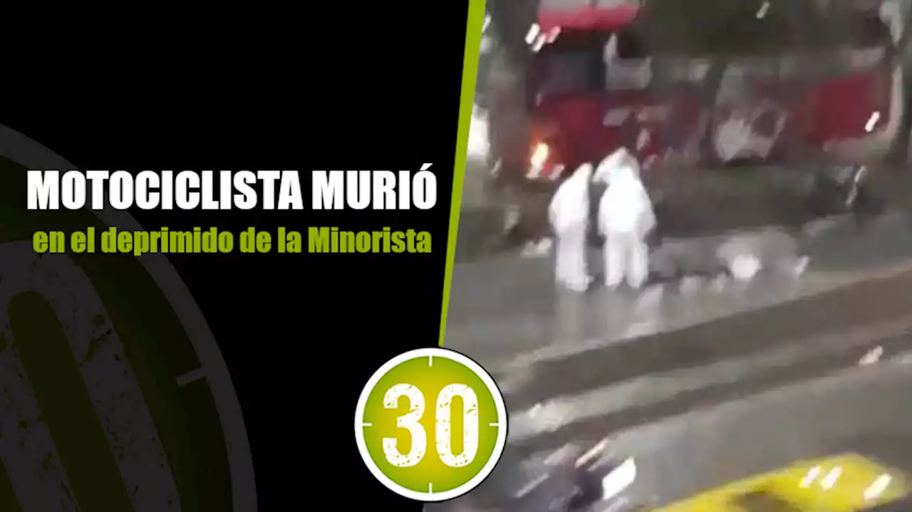 [VIDEO] Motociclista murió al accidentarse en el deprimido de la Minorista