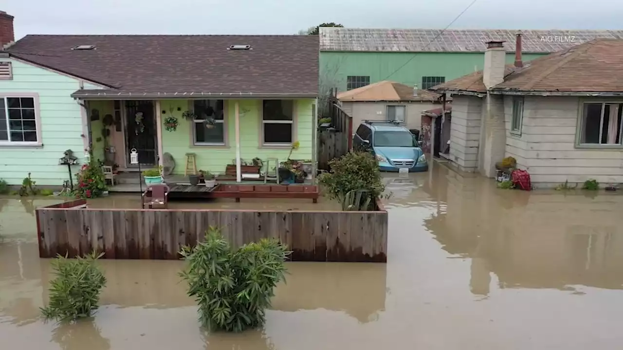 Levee Break Floods Town of Pajaro in Monterey County