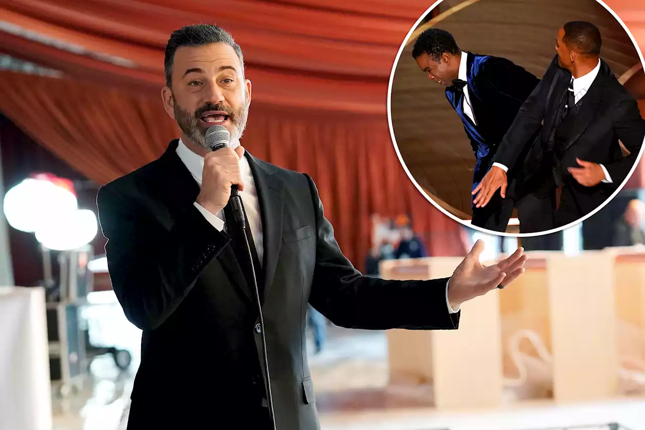 Jimmy Kimmel hopes ‘no blood will be shed’ during Oscars 1 year after Will Smith slap