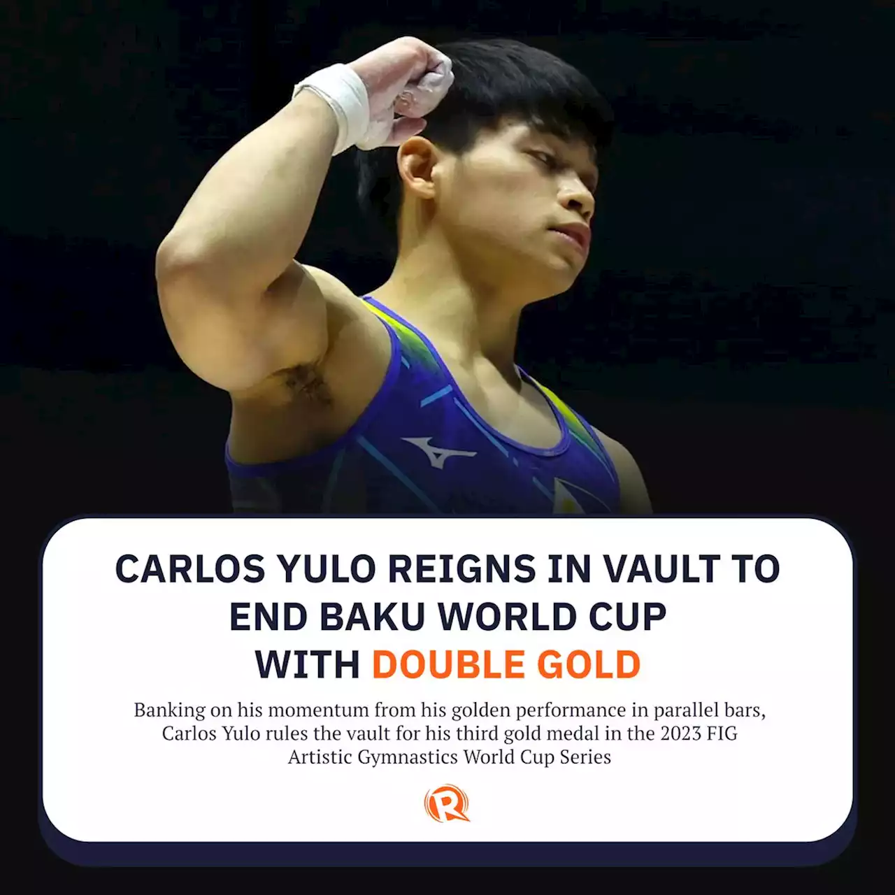 Carlos Yulo reigns in vault to end Baku World Cup with double gold