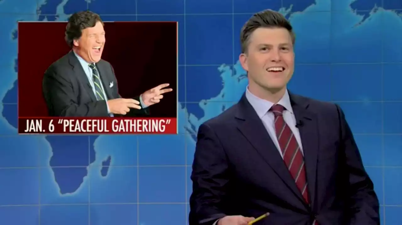 'SNL' Weekend Update Goes After Tucker Carlson's Trump Texts and Jan. 6 Video Edits