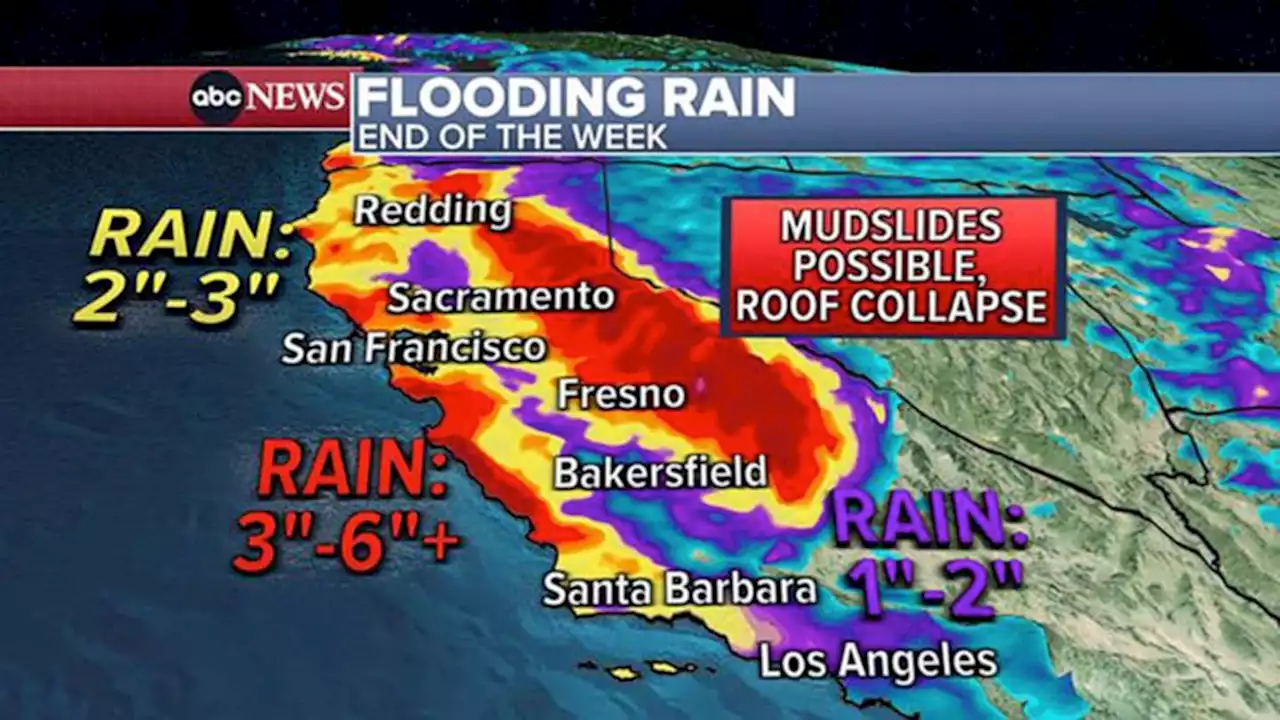 Flooding, mudslides possible as California snow melts amid another round of atmospheric rivers