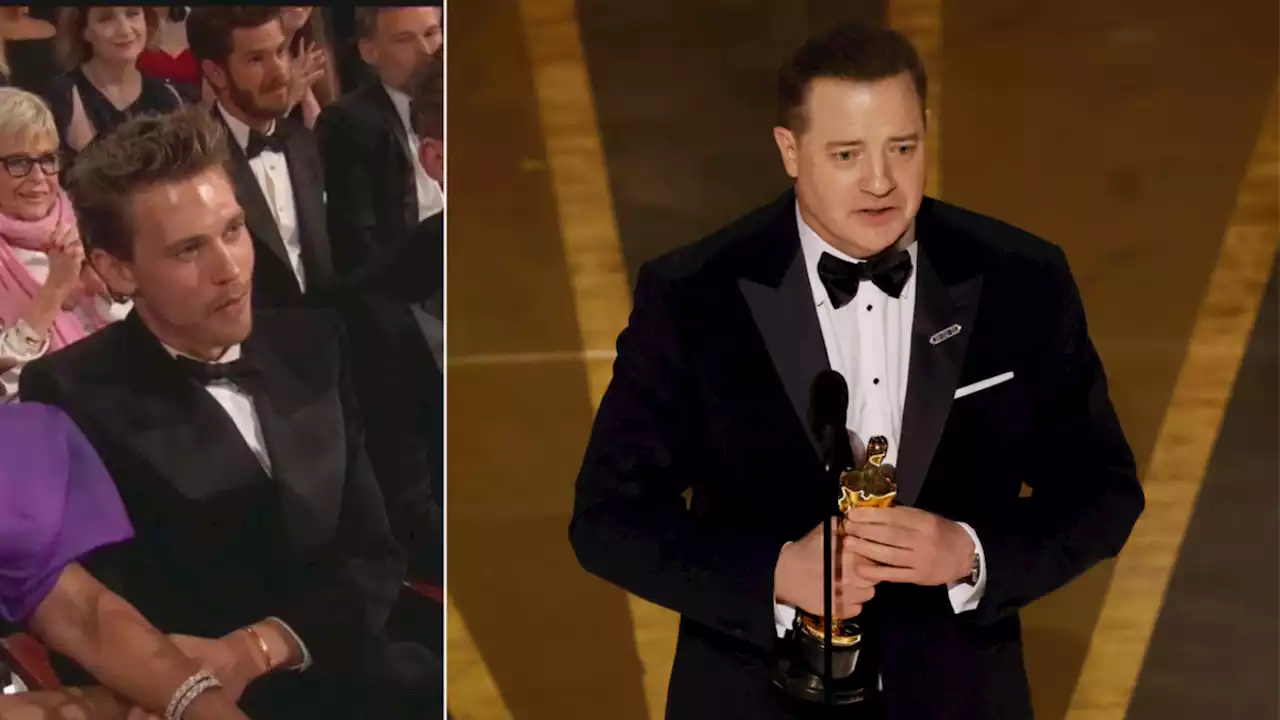 Brendan Fraser wins best actor at the Oscars - beating fan favourite Elvis star Austin Butler