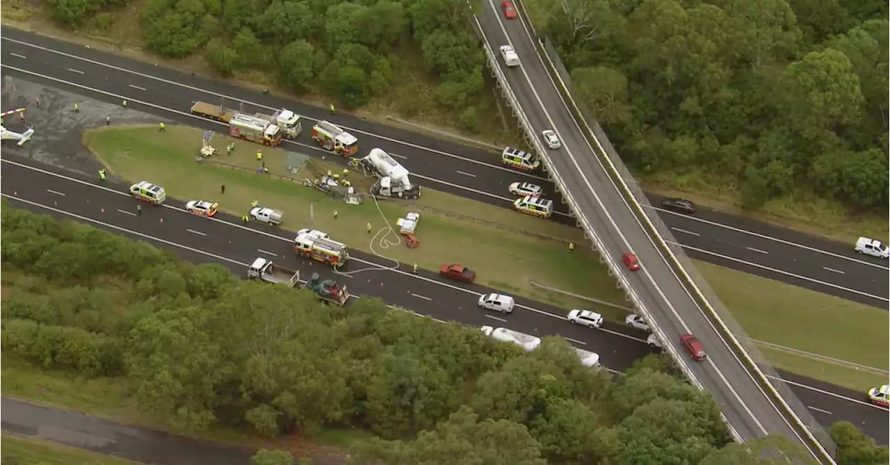 Woman, child dead after car collides with cement truck in Sydney