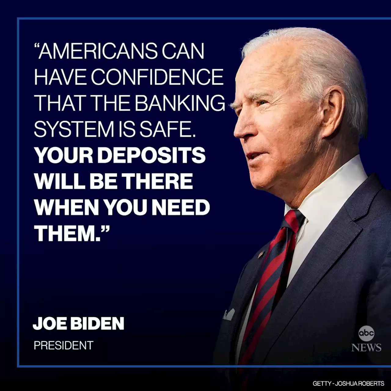 Amid crisis, Biden tells Americans 'banking system is safe'