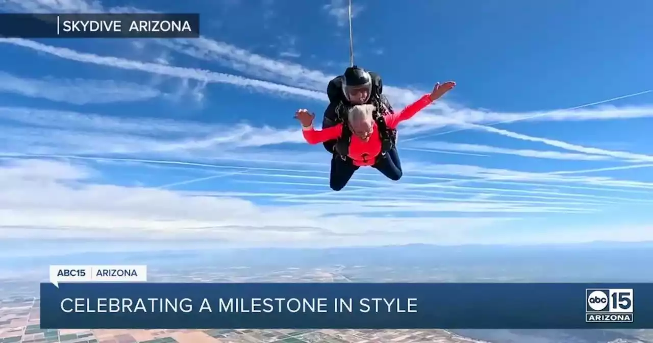 Valley Great Grandmother celebrates 90th birthday skydiving