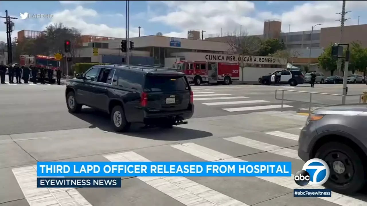 3rd LAPD officer injured in Lincoln Heights shooting released from hospital