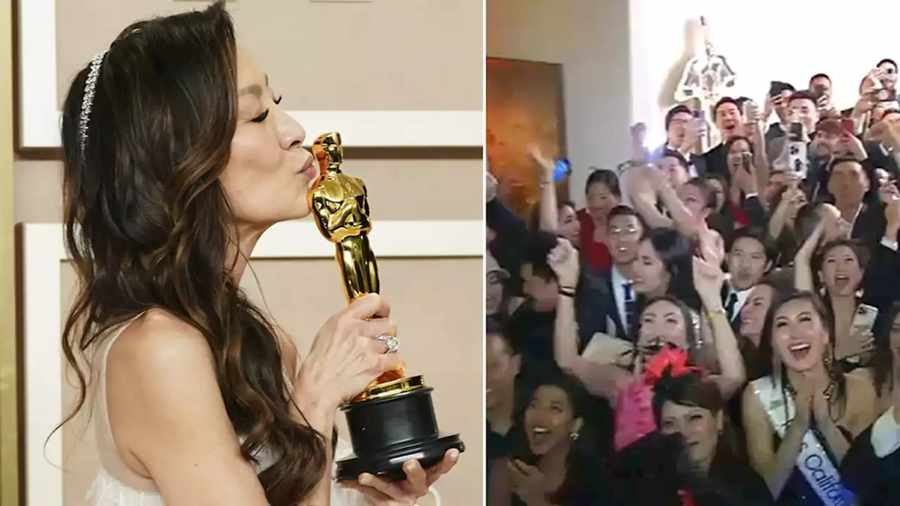 Loud cheers from Bay Area Asian American community as Michelle Yeoh makes Oscars history