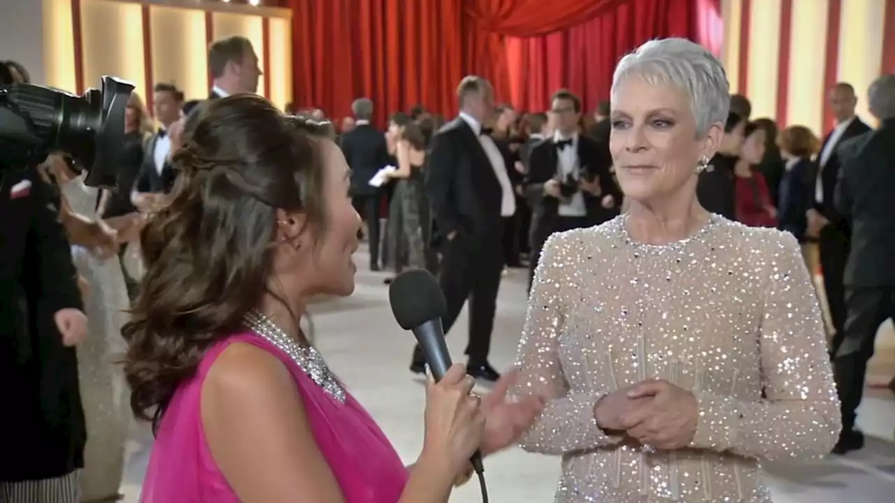 Oscars 2023: ABC7's memorable moments with Jamie Lee Curtis, other stars from champagne carpet