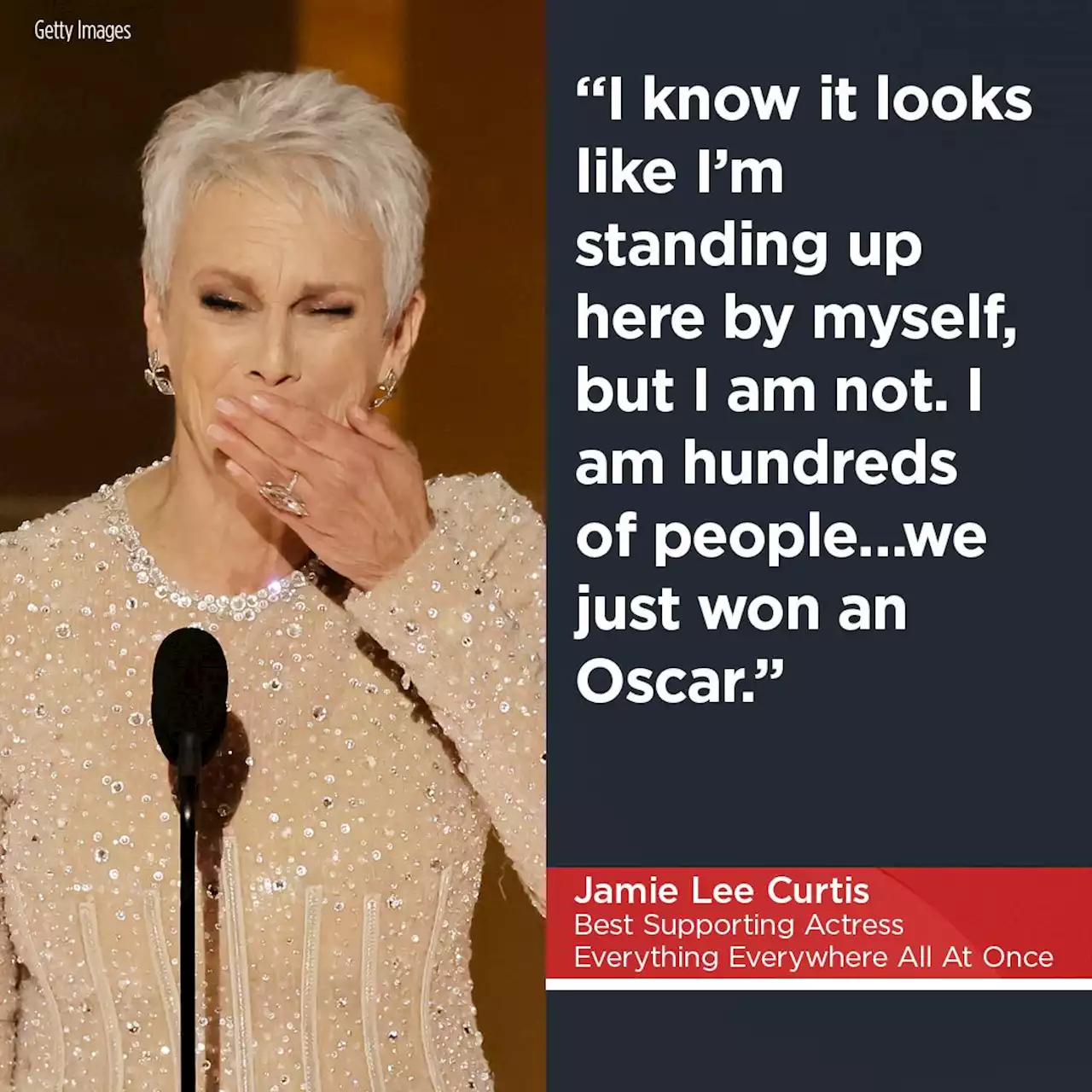 Oscars 2023 live updates: Ke Huy Quan, Jamie Lee Curtis emotional after acting wins