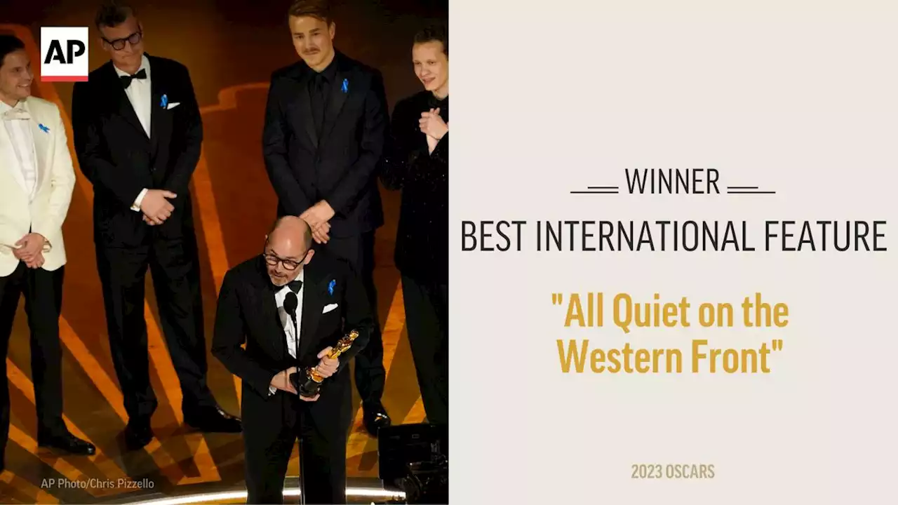 Antiwar ‘All Quiet’ wins the Oscar for international film