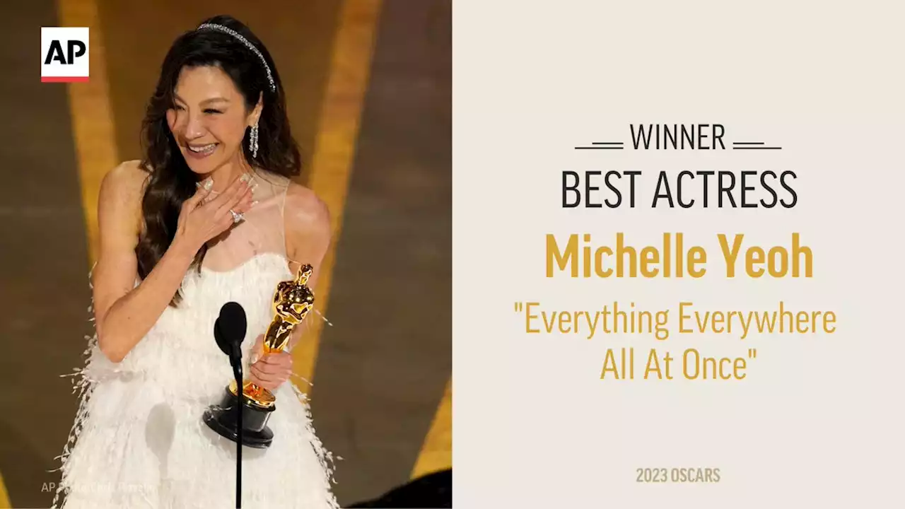 Michelle Yeoh wins best actress award, making Oscar history