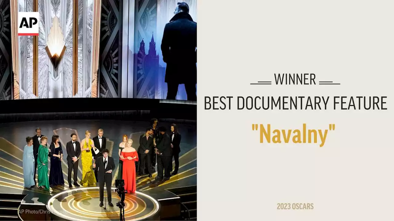 'Navalny,' about dissident fighting Kremlin, wins doc Oscar