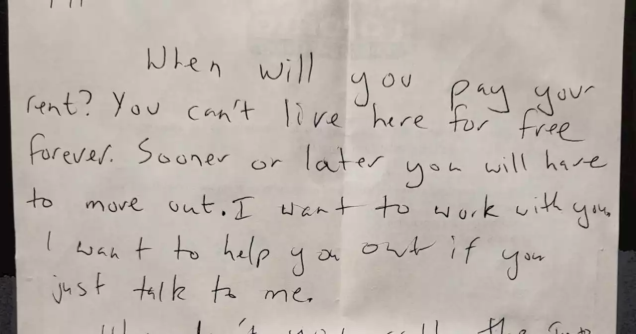 Toronto landlord keeps writing letters to tenant begging them to pay owed rent