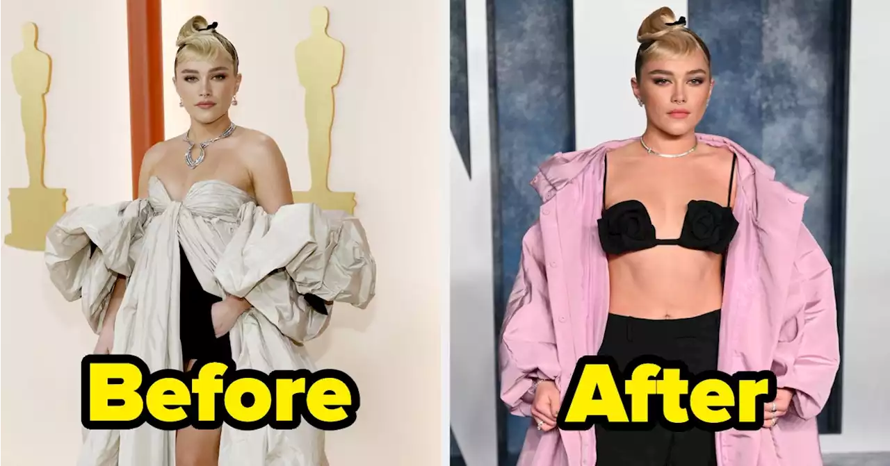 Here's How Dramatically Different 42 Celebs Dressed At The Oscars Vs. What They Wore To The After Party