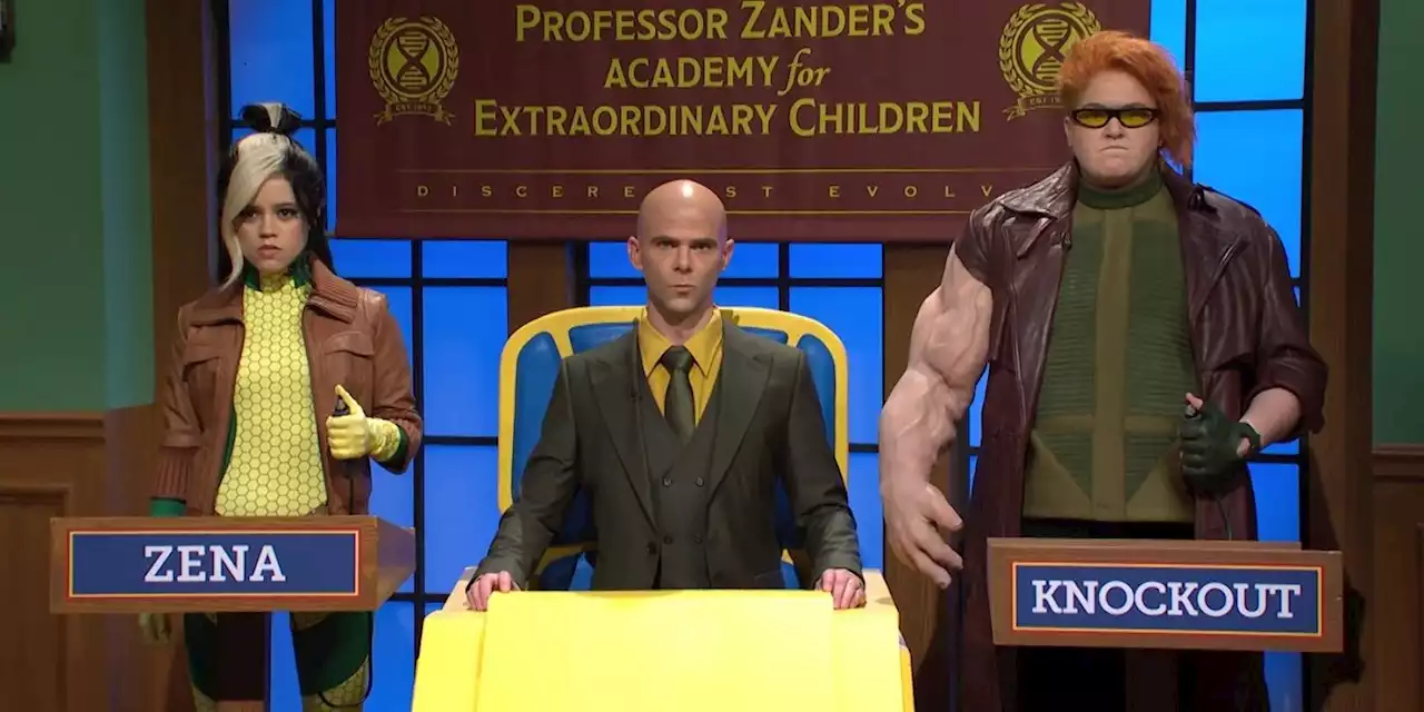 'SNL': Jenna Ortega Stars in an X-Men Parody Sketch 'School vs. School'