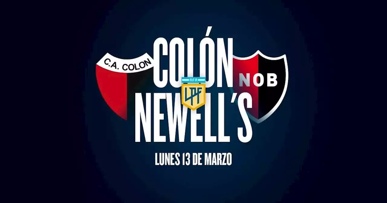 Colón - Newell's: hora, TV y posibles formaciones