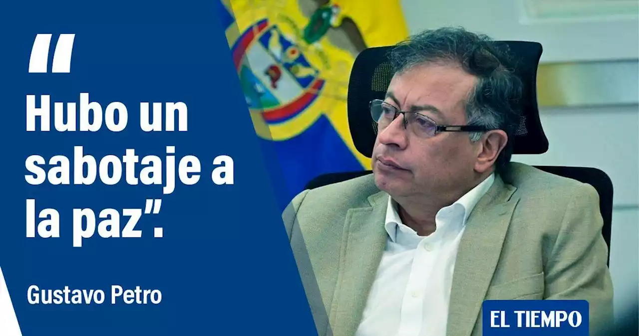 Petro dice que gobierno Duque saboteó la paz; también criticó al clan del Golfo