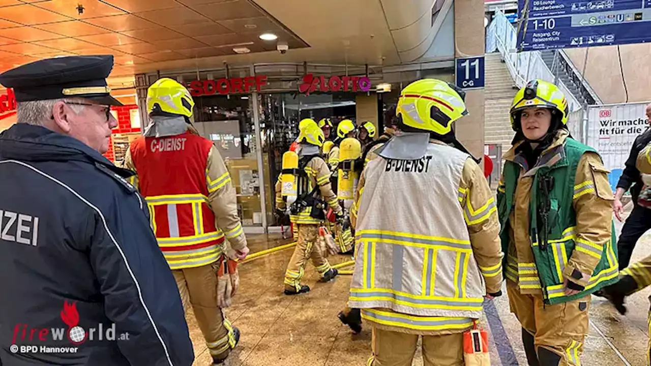 D: Brand im Hauptbahnhof in Hannover