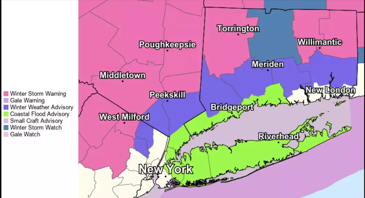 Nor'easter to bring rain, heavy winds and maybe a little snow to NYC