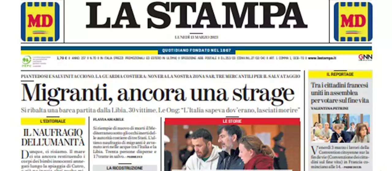 Le prime pagine di oggi - Il Post