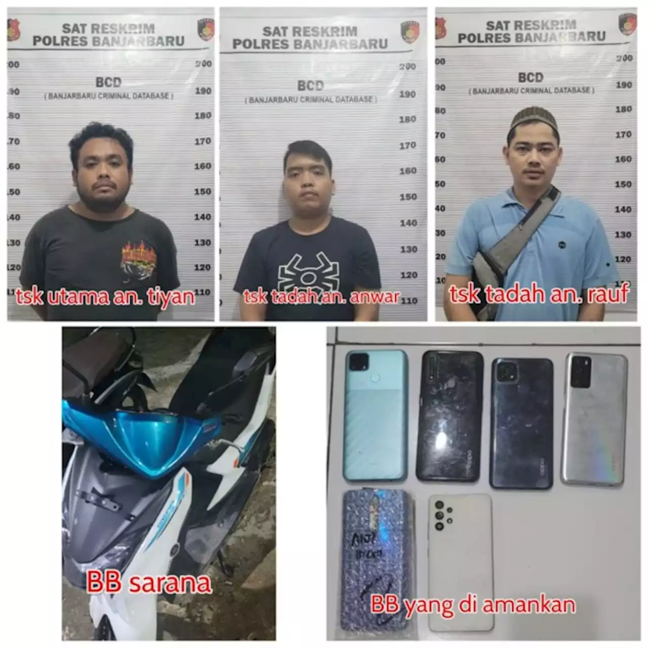 11 Kali Jambret HP di Banjarbaru, Korban Sampai Jatuh dari Motor