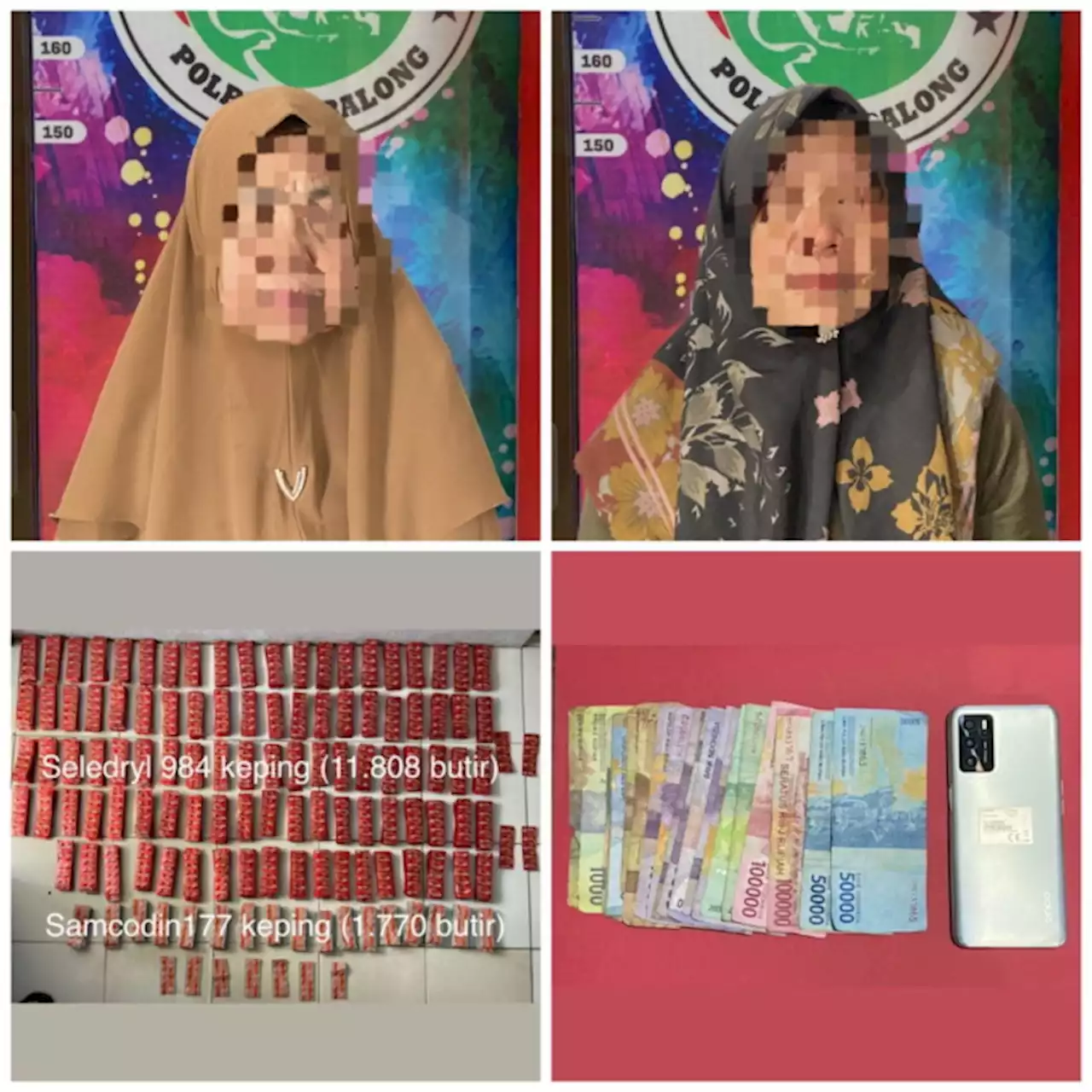 Nenek 68 Tahun Edar Obat Terlarang, Ditangkap bersama Bosnya