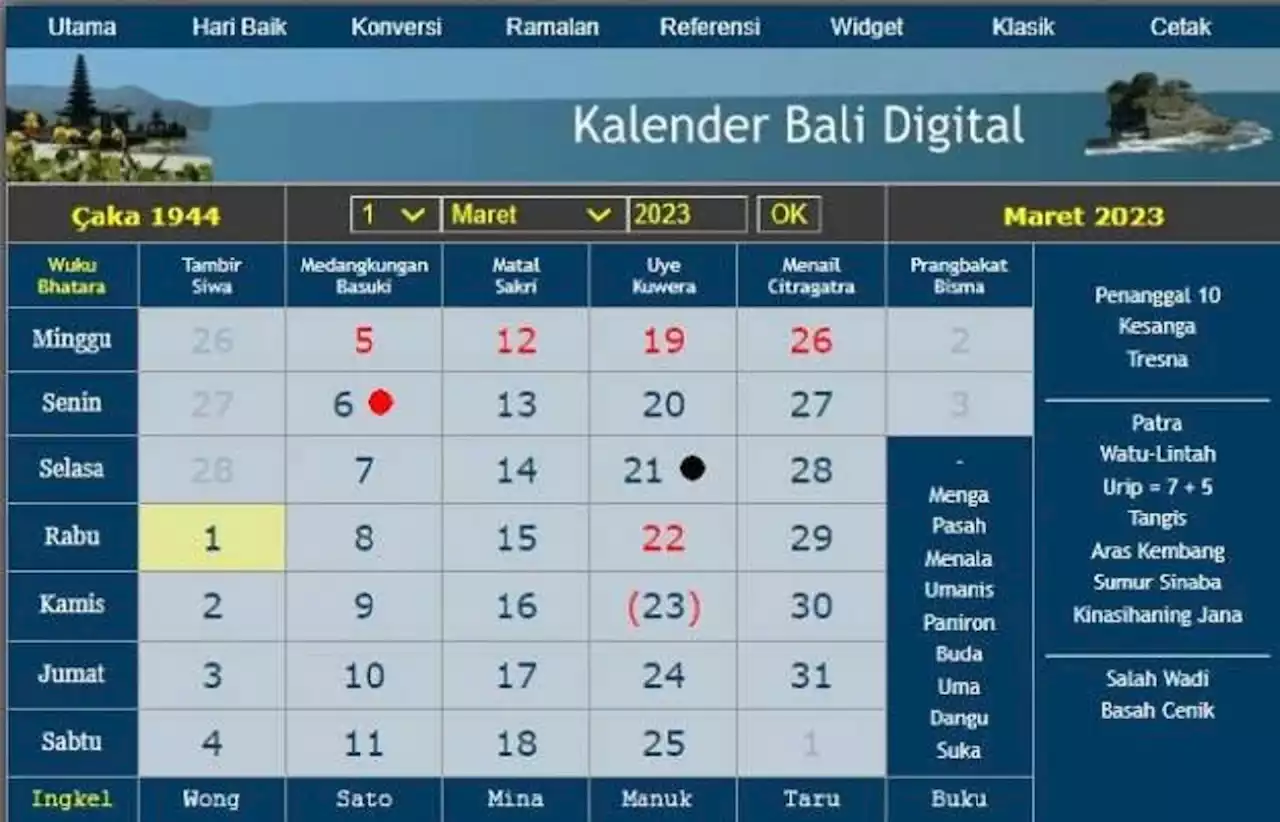 Kalender Bali Senin 13 Maret 2023: Banyak Gangguan saat Yadnya, Hindari Tanam Padi & Jagung