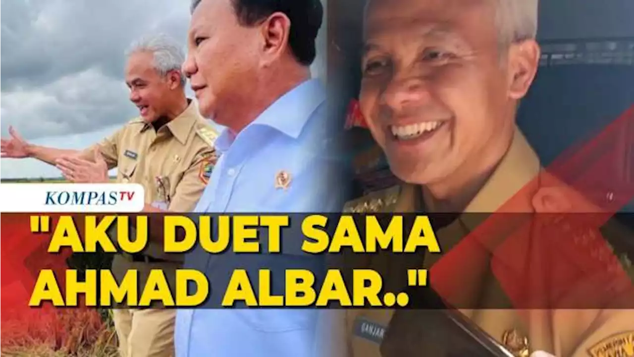 Kata Ganjar Soal Jadi Cawapres Prabowo: Aku Duet Sama Ahmad Albar!