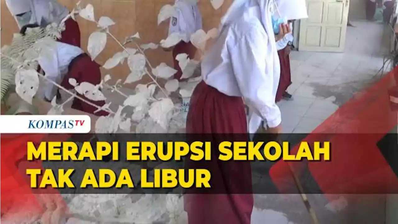 Merapi Erupsi, Siswa Tetap Masuk Sekolah