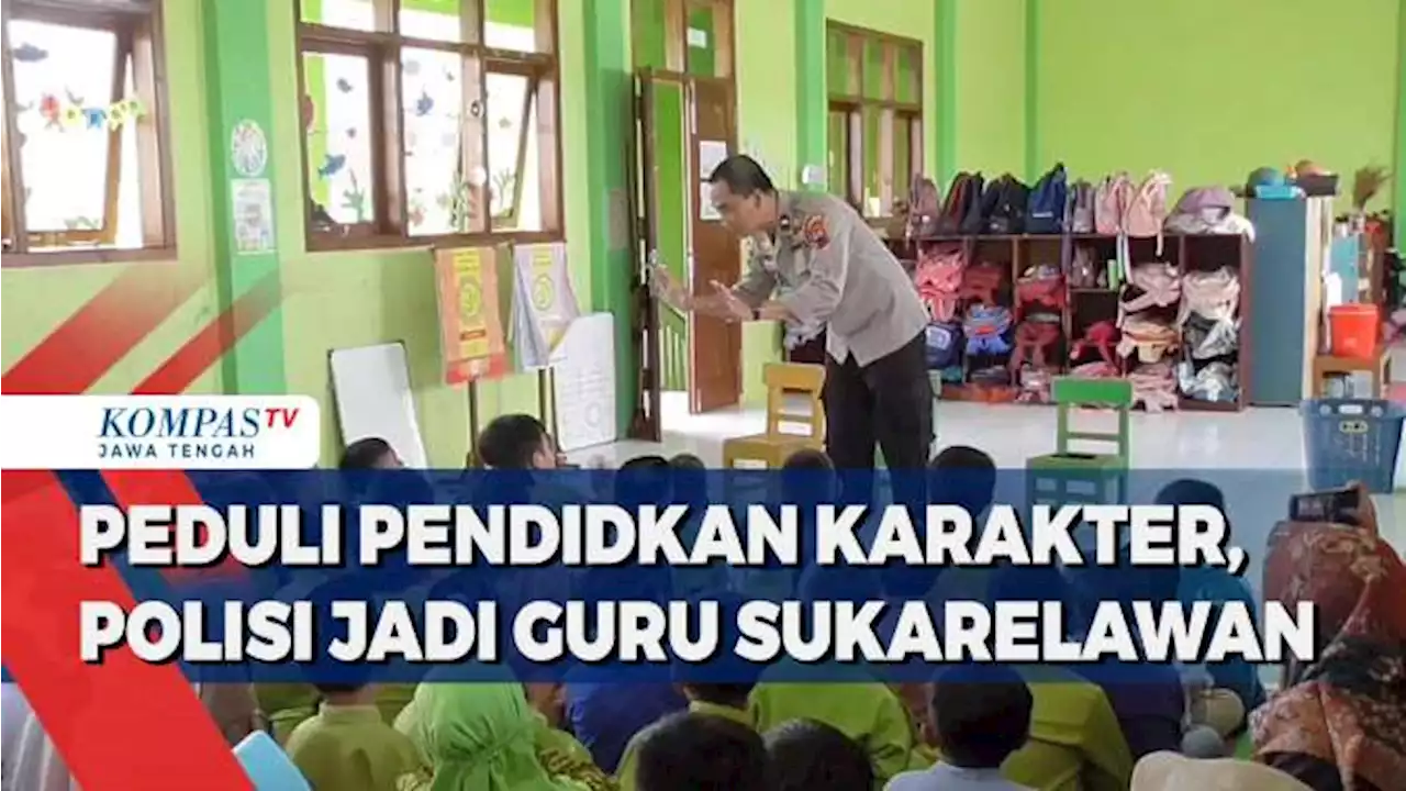 Peduli Pendidikan Karakter, Polisi di Temanggung Jadi Guru Sukarelawan