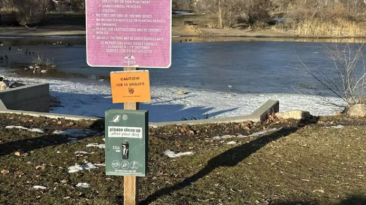 Several people fall through ice in Clearfield pond in 1 day; no injuries