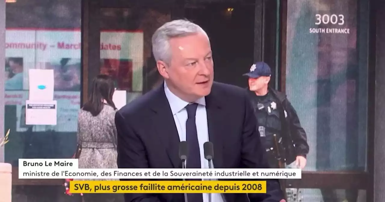 Faillite de SVB : «Pas de risque de contagion» en France, selon le gouvernement