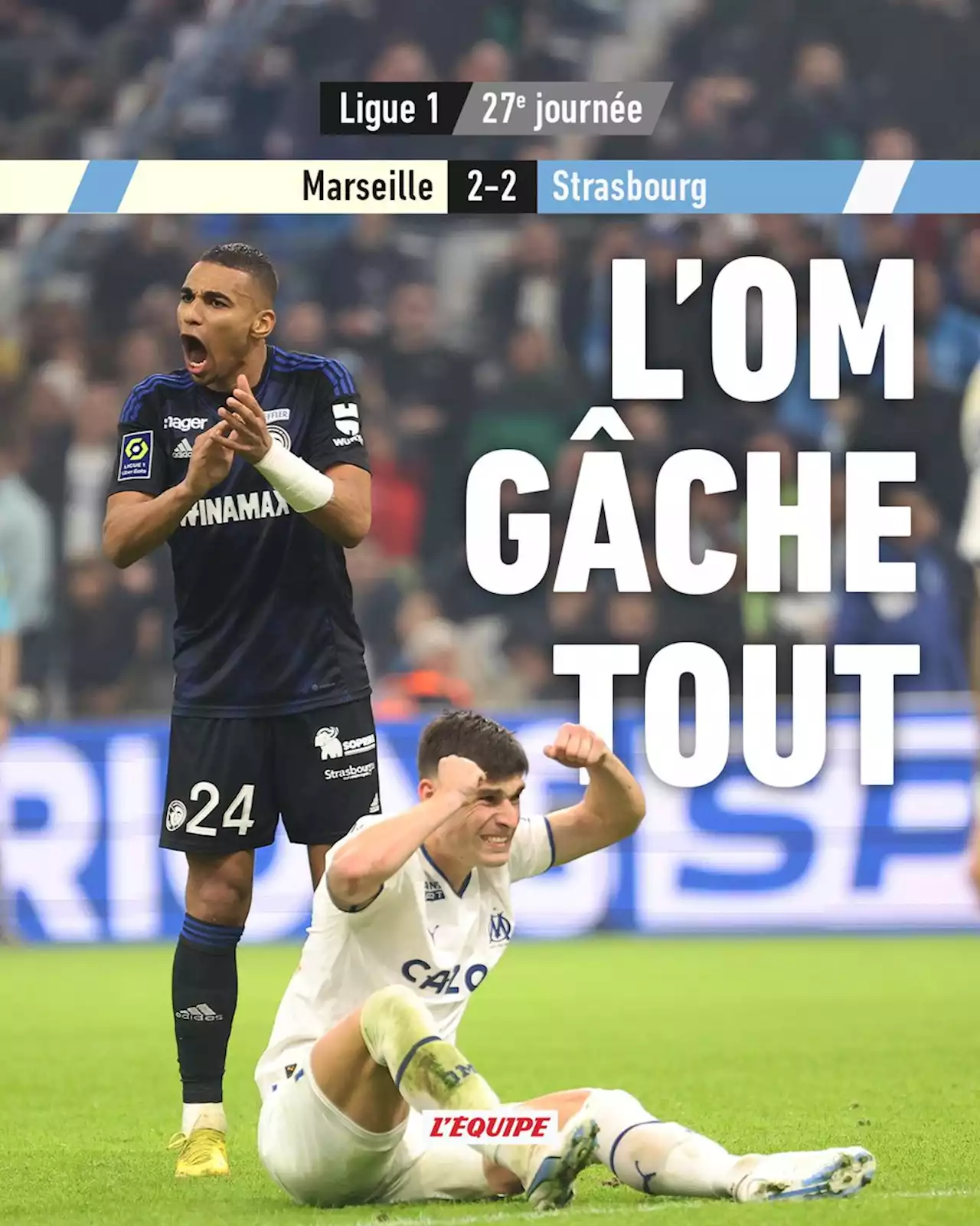 OM 2-2 Strasbourg, Ligue 1 Uber Eatsrésumé du match (12/03/2023)