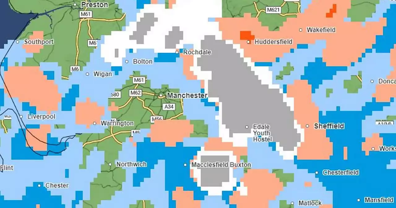 Mapped: What time Greater Manchester is expected to be hit by more snow tonight