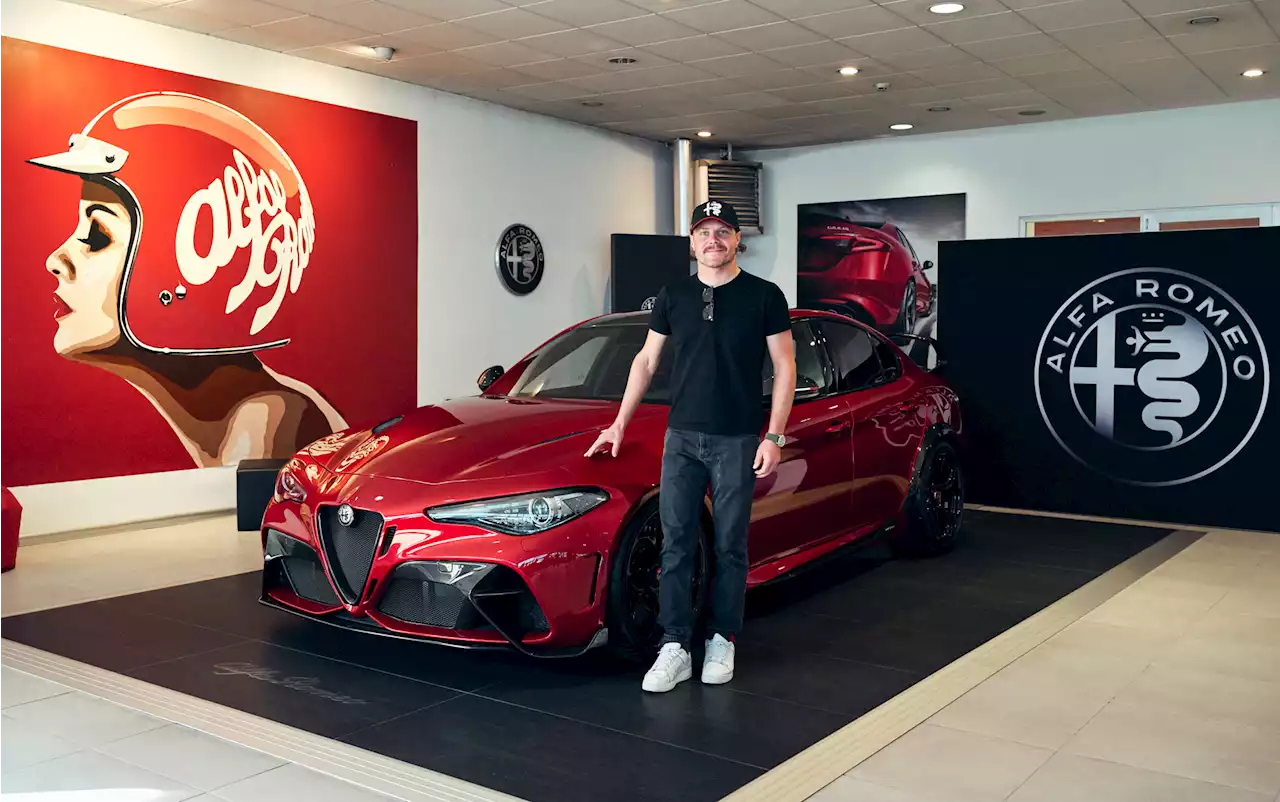 Alfa Romeo F1 driver Bottas takes delivery of rare Giulia GTAm