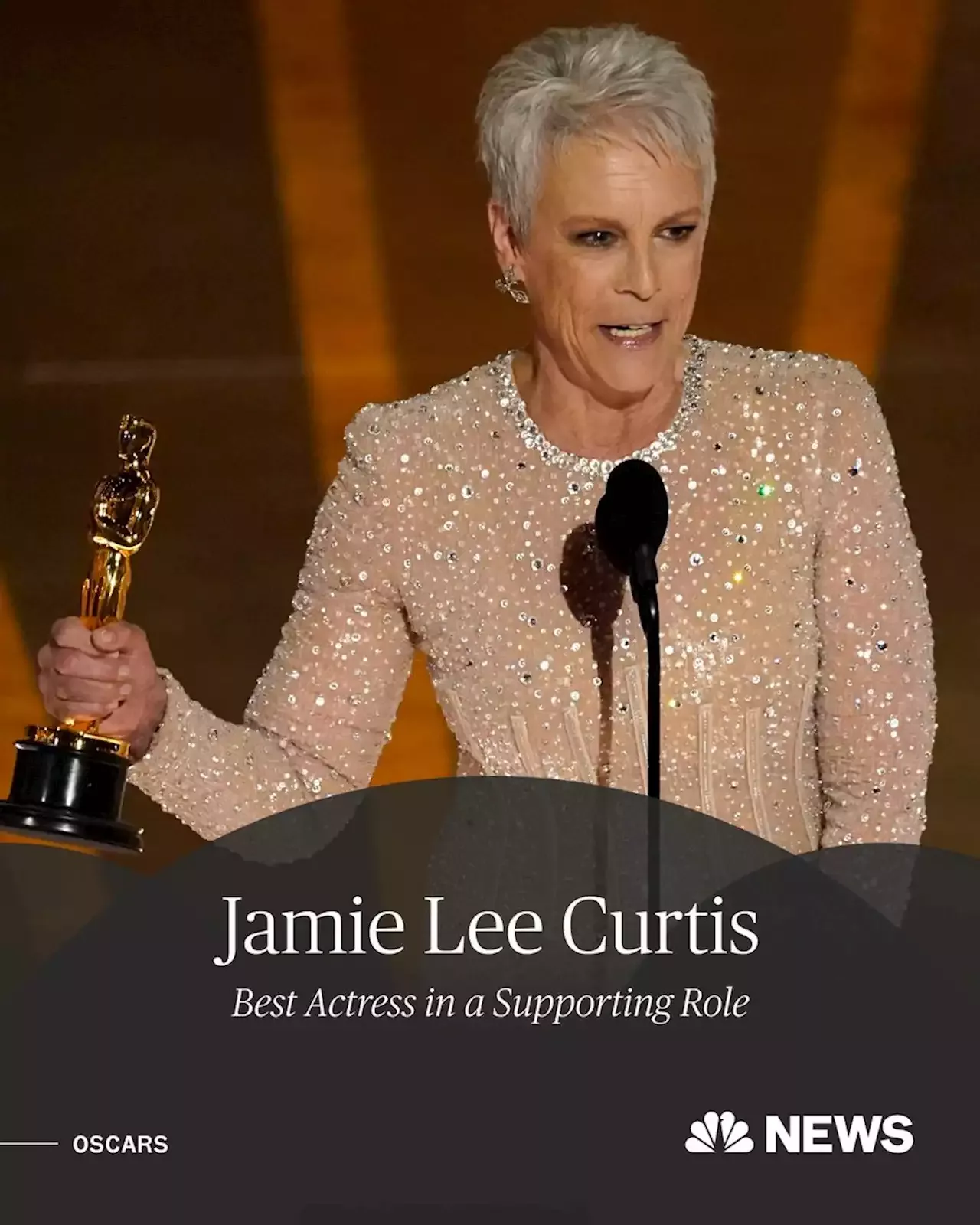 Jamie Lee Curtis wins best supporting actress for ‘Everything