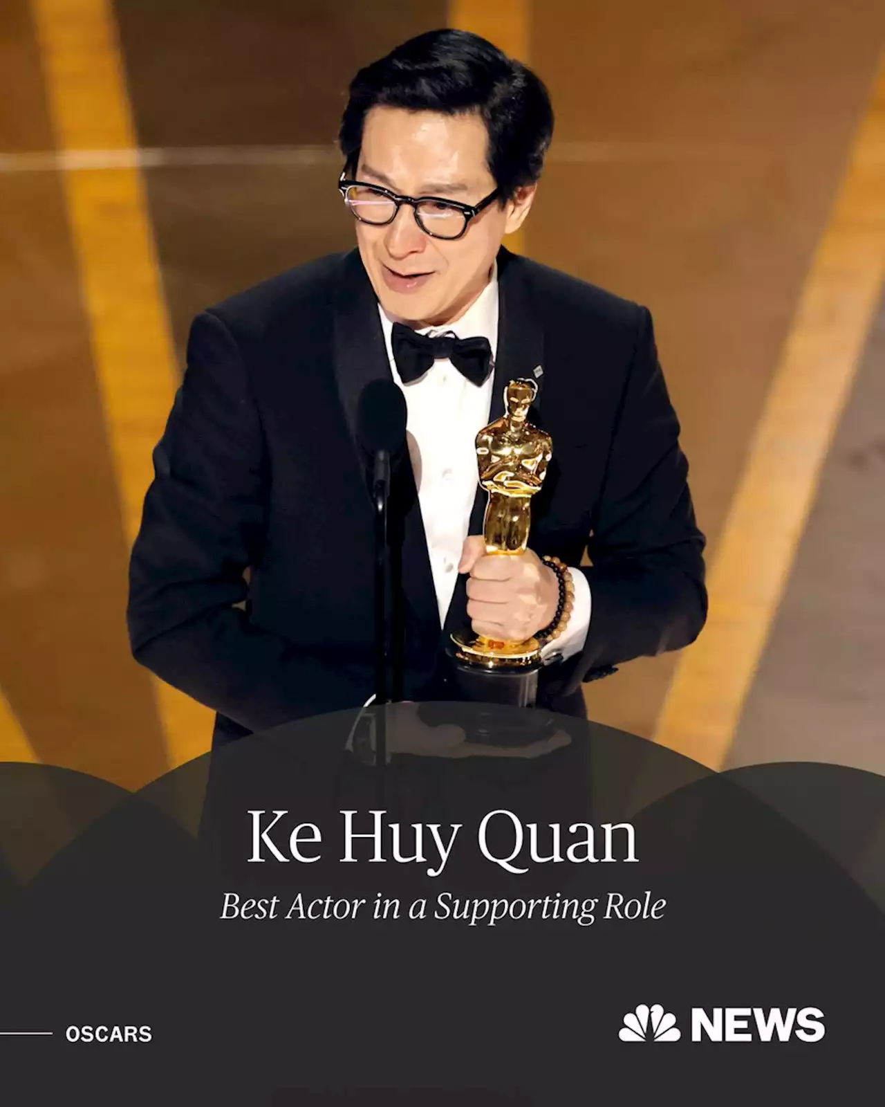 Tearful Ke Huy Quan wins supporting actor Oscar: 'This is the American dream'