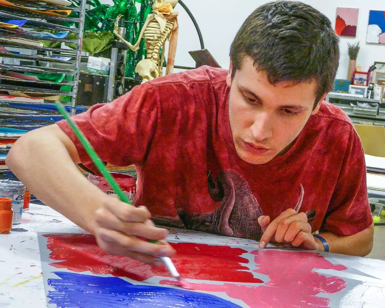 N.J. high school student with autism opens first solo art exhibition