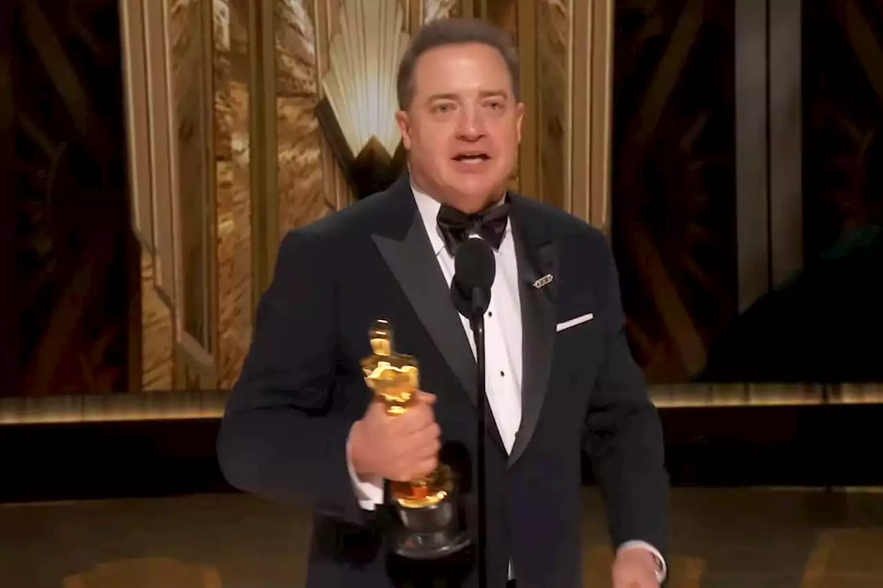 Brendan Fraser gets emotional over comeback Best Actor win at 2023 Oscars