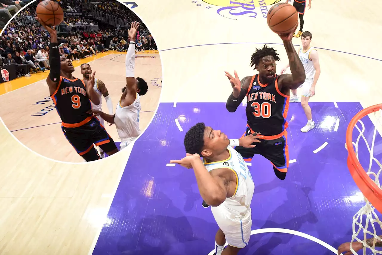 Julius Randle bounces back as Knicks hold off Lakers to end skid