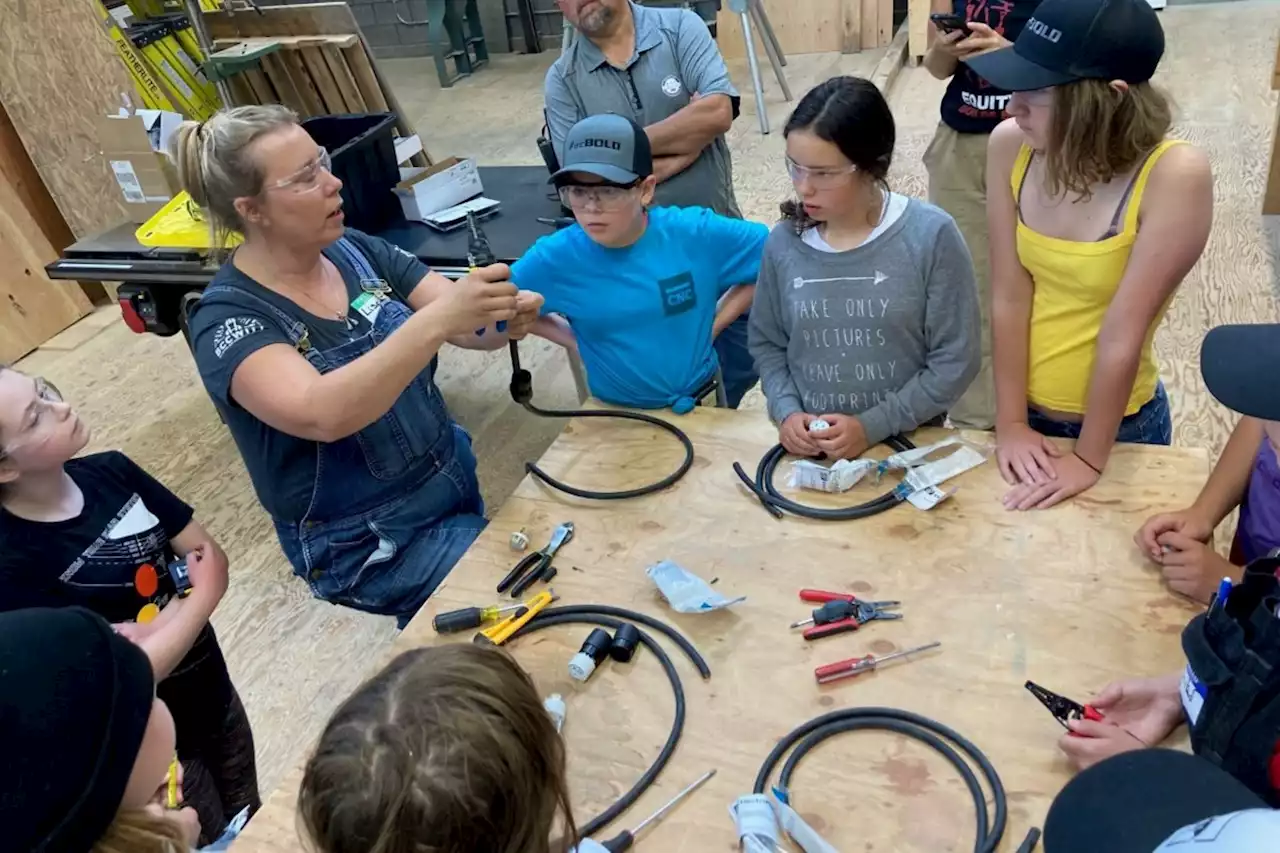 Quesnel electrician leading free trades youth camps