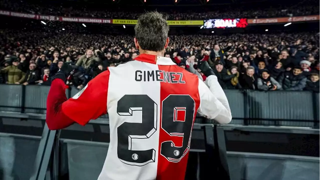 Santiago Giménez fue reconocido como el mejor delantero de la Eredivisie en televisión neerlandesa