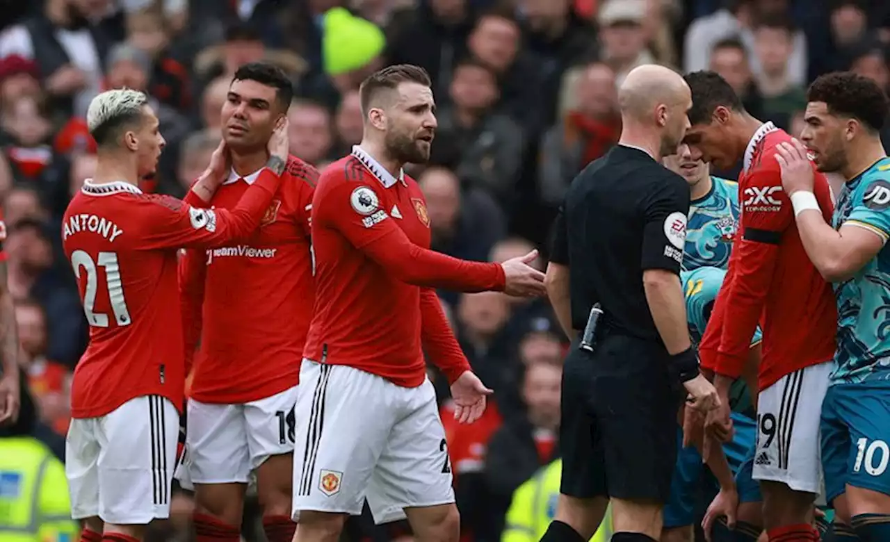 Hasil Manchester United vs Southampton: Casemiro Kartu Merah, MU Ditahan Imbang 0-0