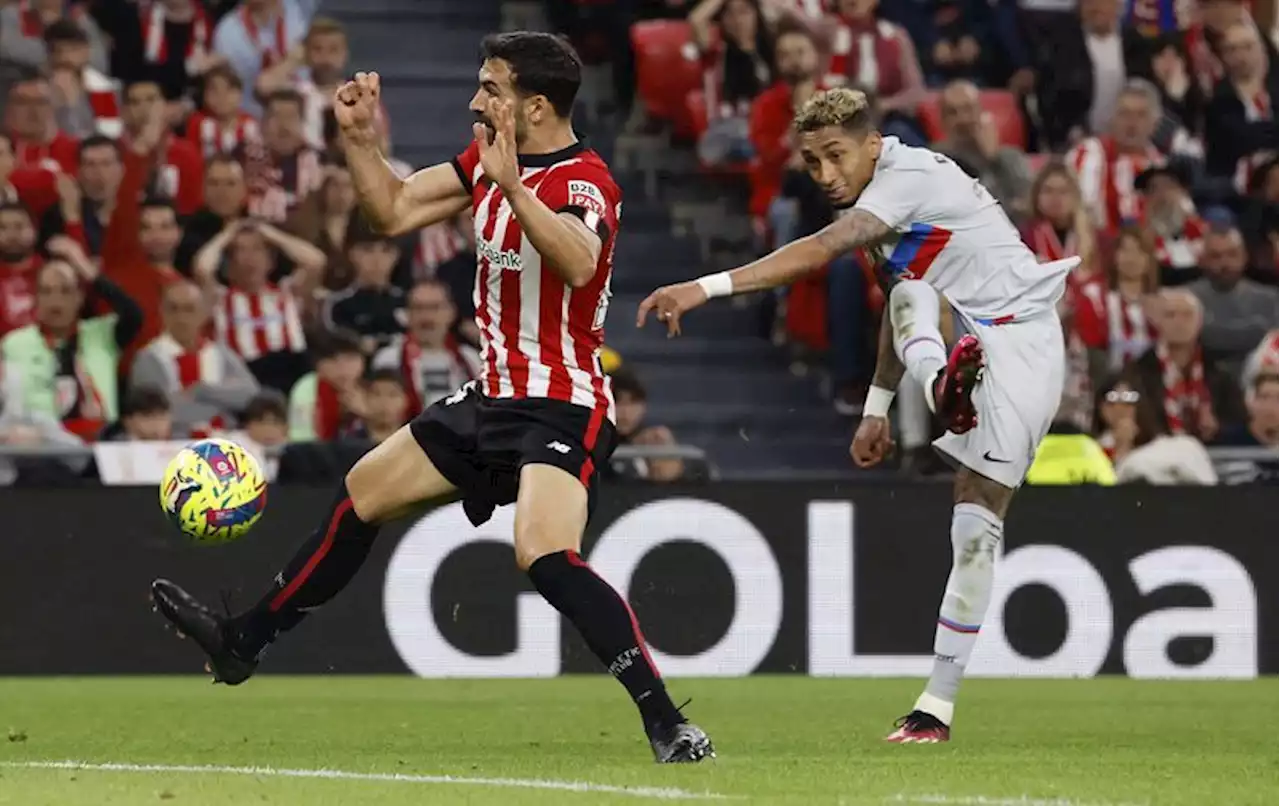 Soccer-Raphinha strikes again to give Barca win at Athletic