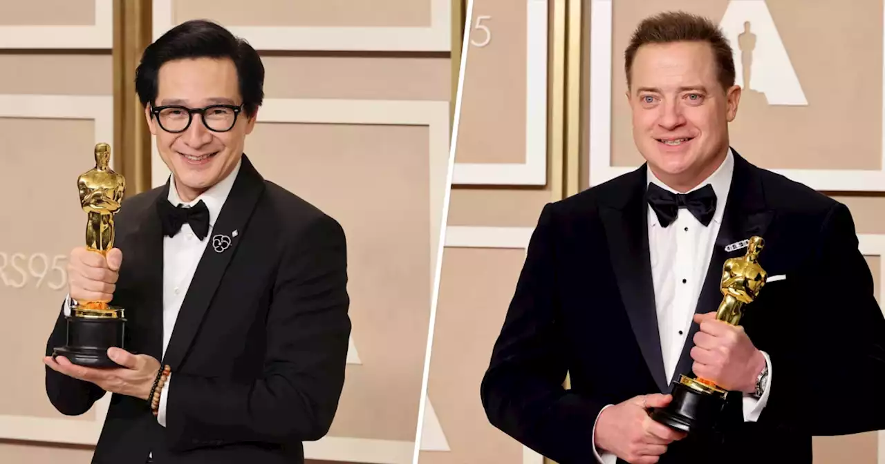 Ke Huy Quan and Brendan Fraser go from 'Encino Man' to Oscars glory