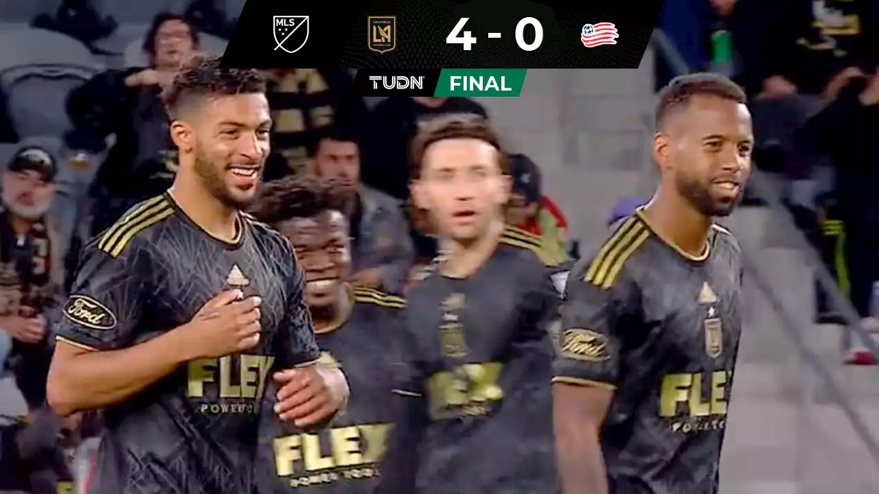 LAFC mantiene el paso perfecto al golear a New England Revolution