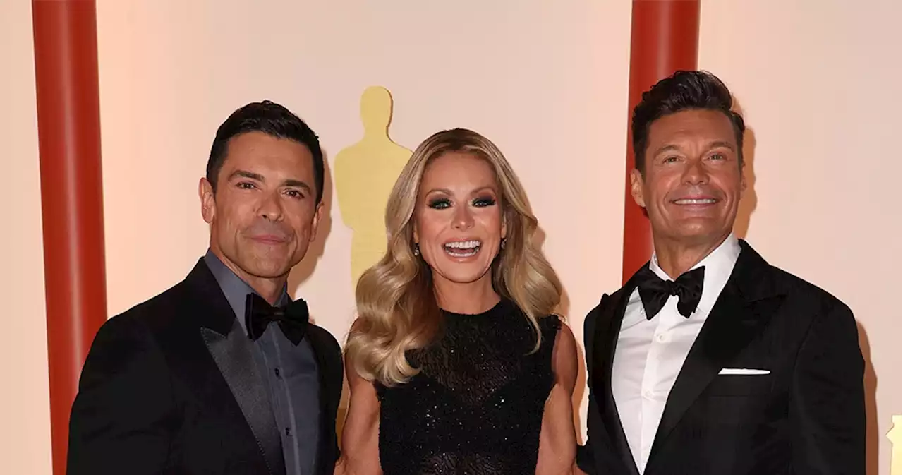 The ‘Live’ Trio! Ryan Seacrest, Kelly Ripa and Mark Consuelos Attend Oscars